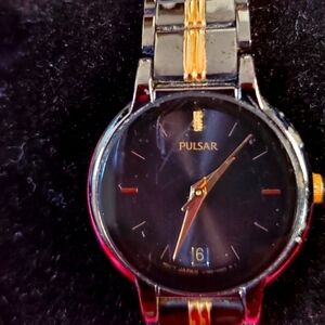 Vintage Pulsar One Jewel Metal Bracelet Watch
